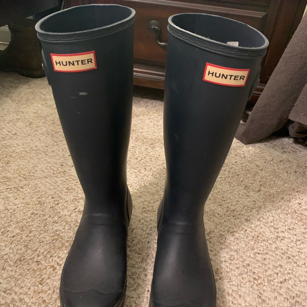 Hunter Rain boots navy